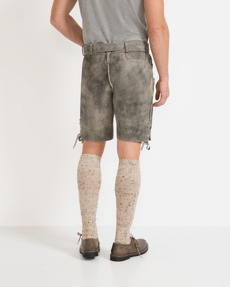 Kurze Lederhose mit Gürtel, REITMAYER