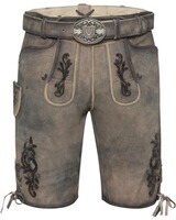 Kurze Lederhose mit Gürtel, Krüger Buam