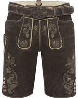 Kurze Lederhose mit Gürtel, Krüger Buam