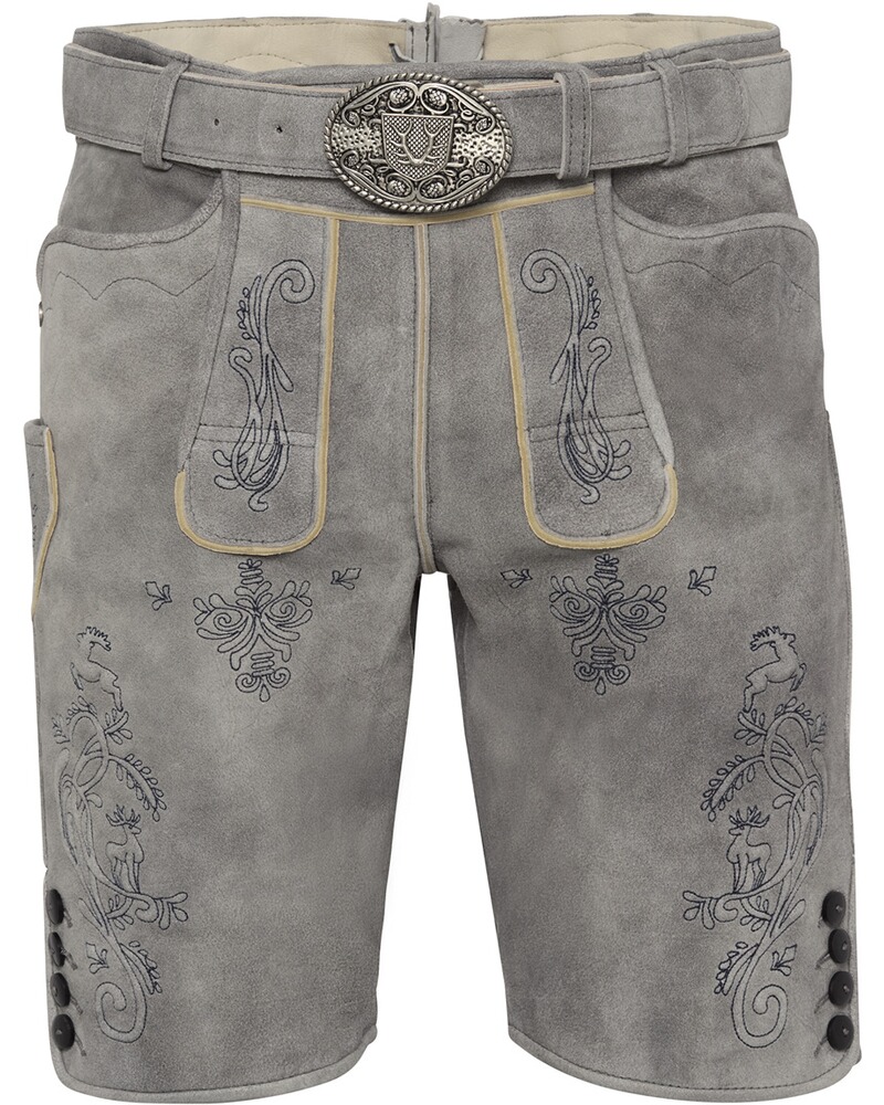 Kurze Lederhose mit Gürtel