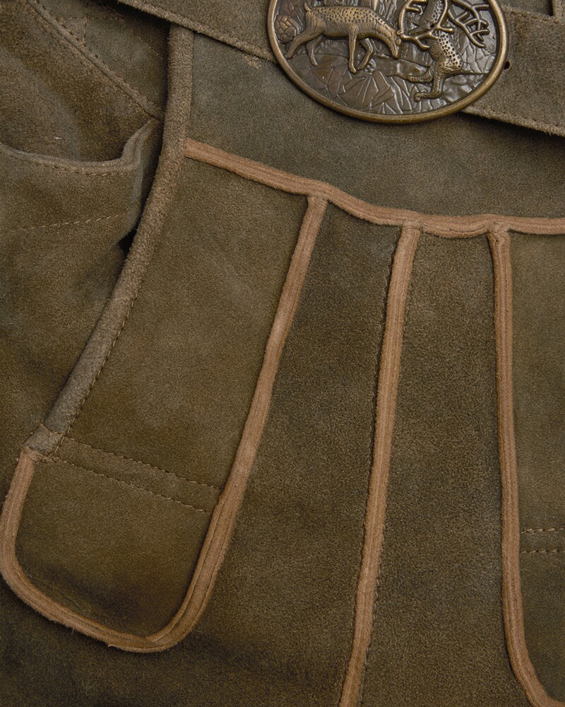 Kurze Lederhose mit Gürtel, Almsach