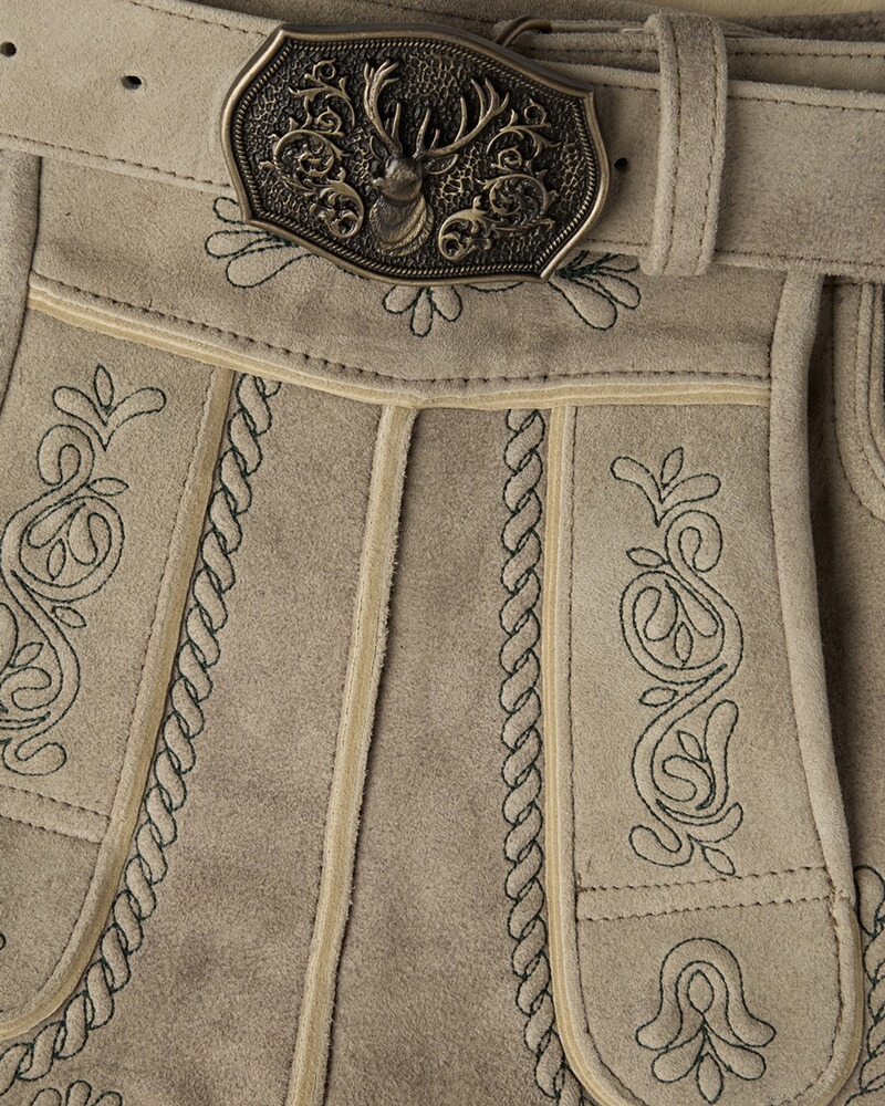 Kurze Lederhose mit Gürtel, Almsach