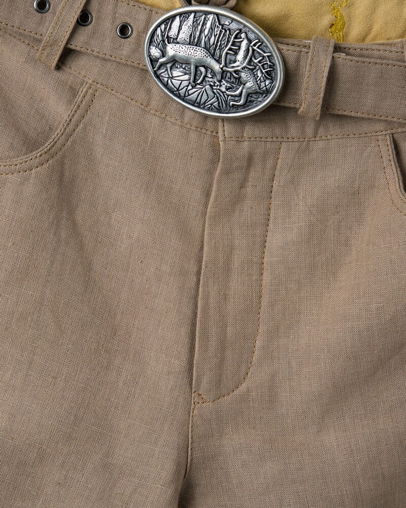 Kurze Trachten-Leinenhose, Almsach