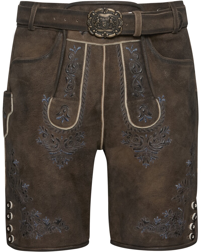 Kurze Lederhose mit Gürtel