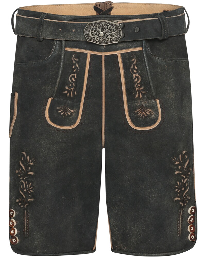 Kurze Lederhose mit Stickerei
