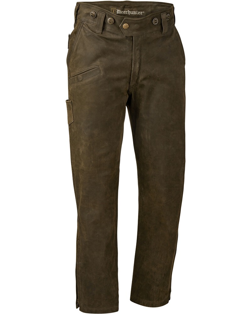 Leather trousers Strasbourg brown, D, Deerhunter