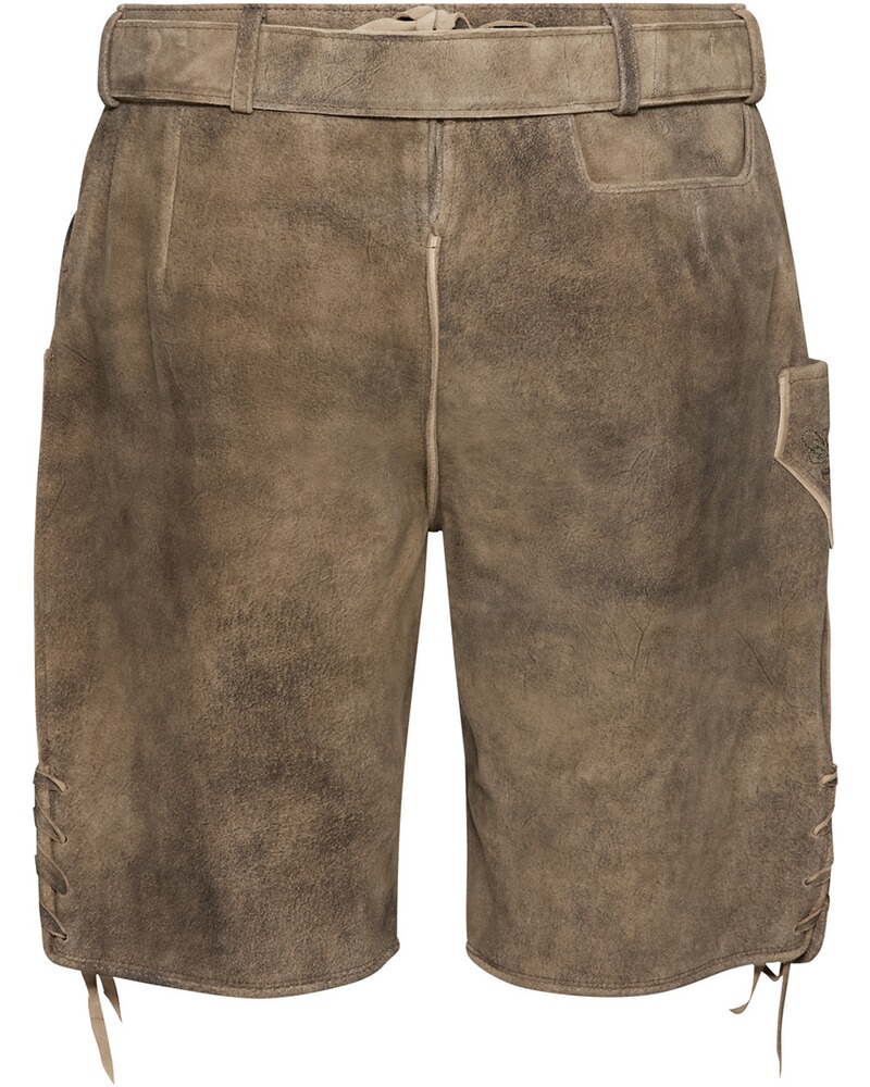 Kurze Lederhose mit Gürtel, Krüger Buam