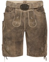Kurze Lederhose mit Gürtel, Krüger Buam