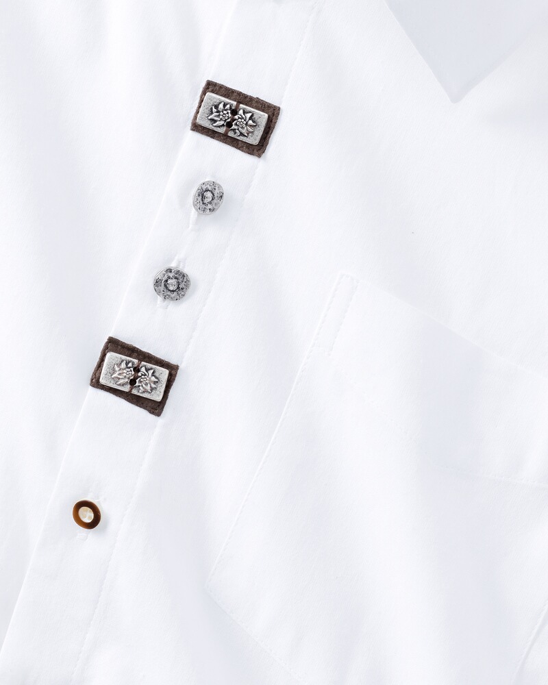 Traditional shirt with applications, Luis Steindl