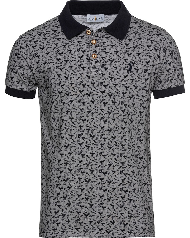 Poloshirt mit Hirsch