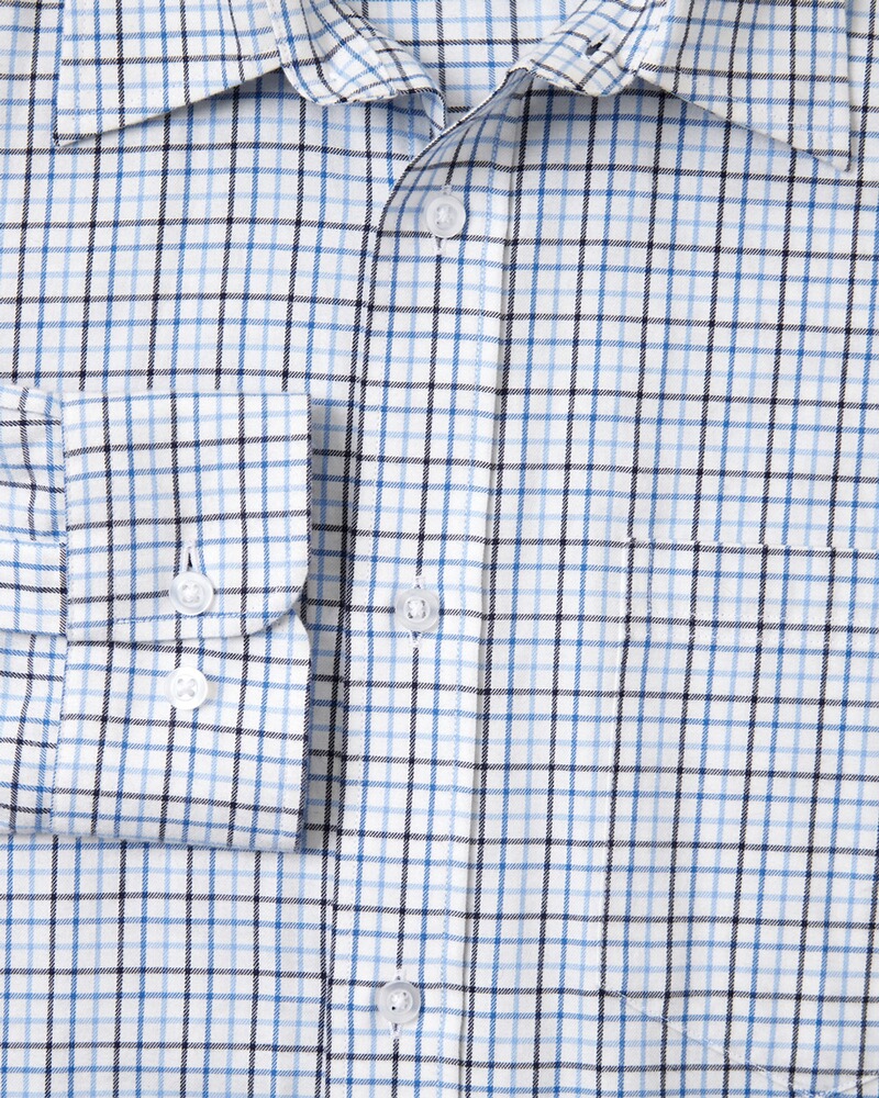HM Tattersall check shirt white, Highmoor