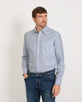 HM Tattersall check shirt white, Highmoor