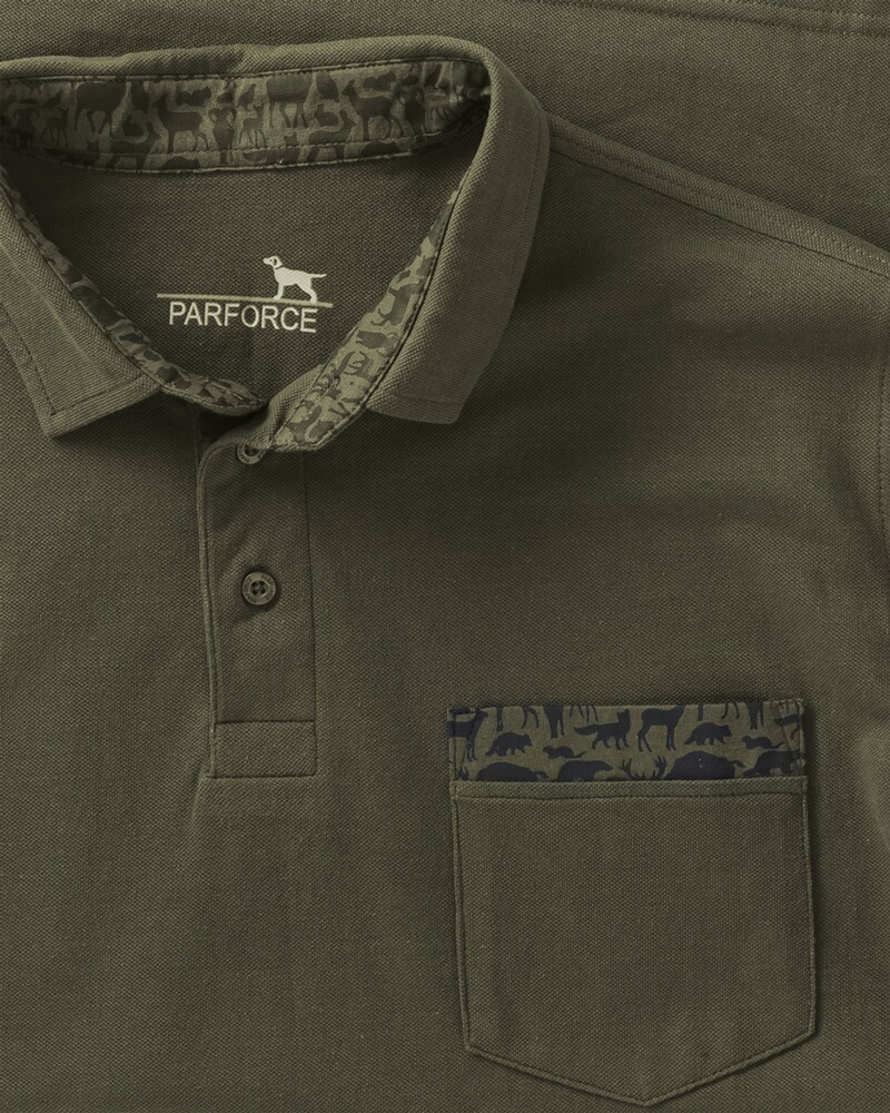 Poloshirt Waldtier-Detail, Parforce Essential