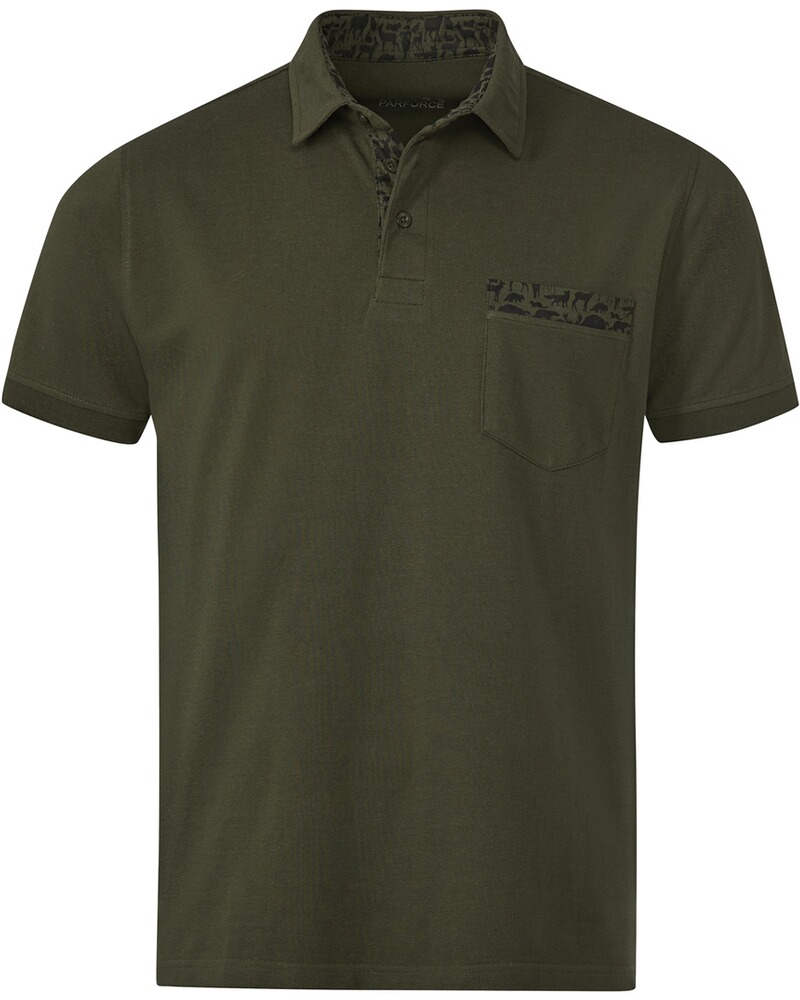 Poloshirt Waldtier-Detail
