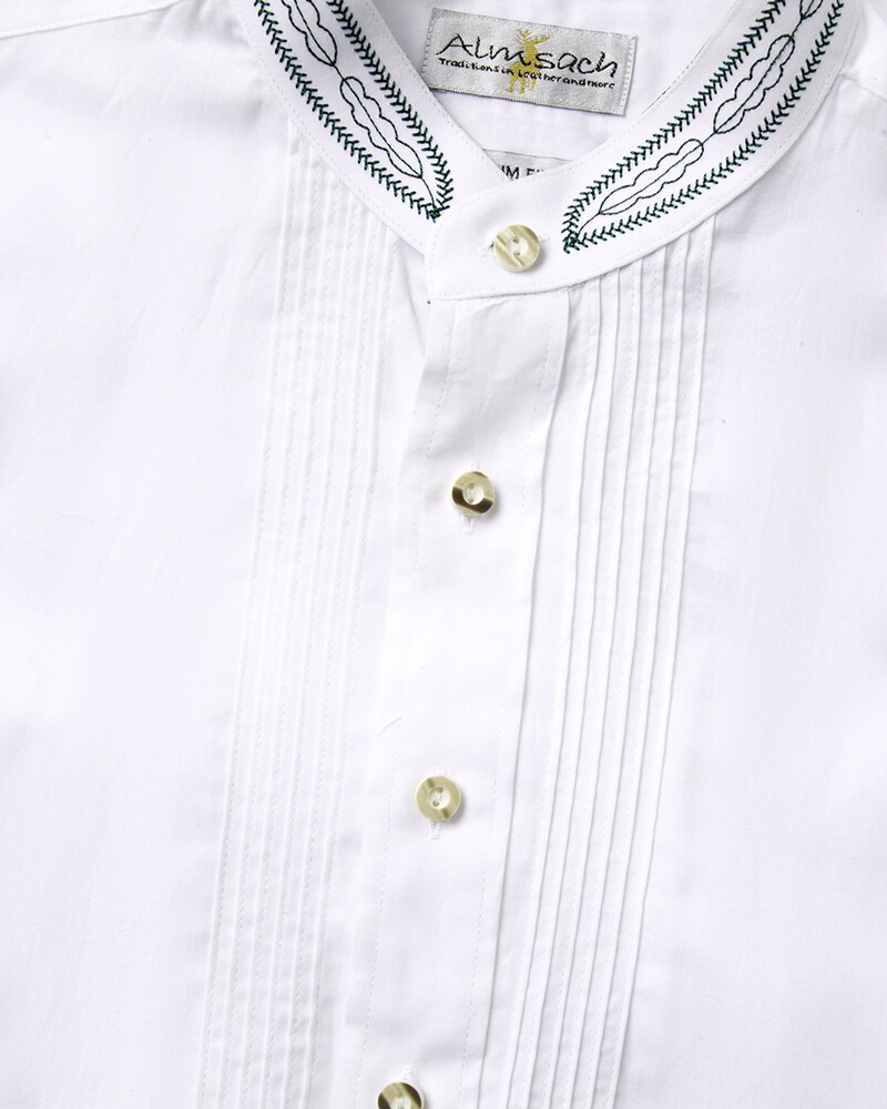 Slim Fit Hemd mit Stickerei, Almsach