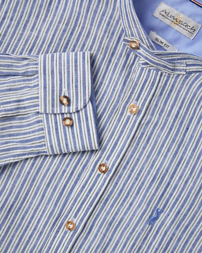 Streifenhemd Slim Fit, Almsach