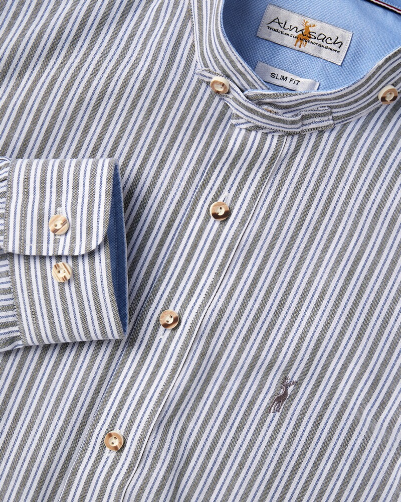 Streifenhemd Slim Fit, Almsach