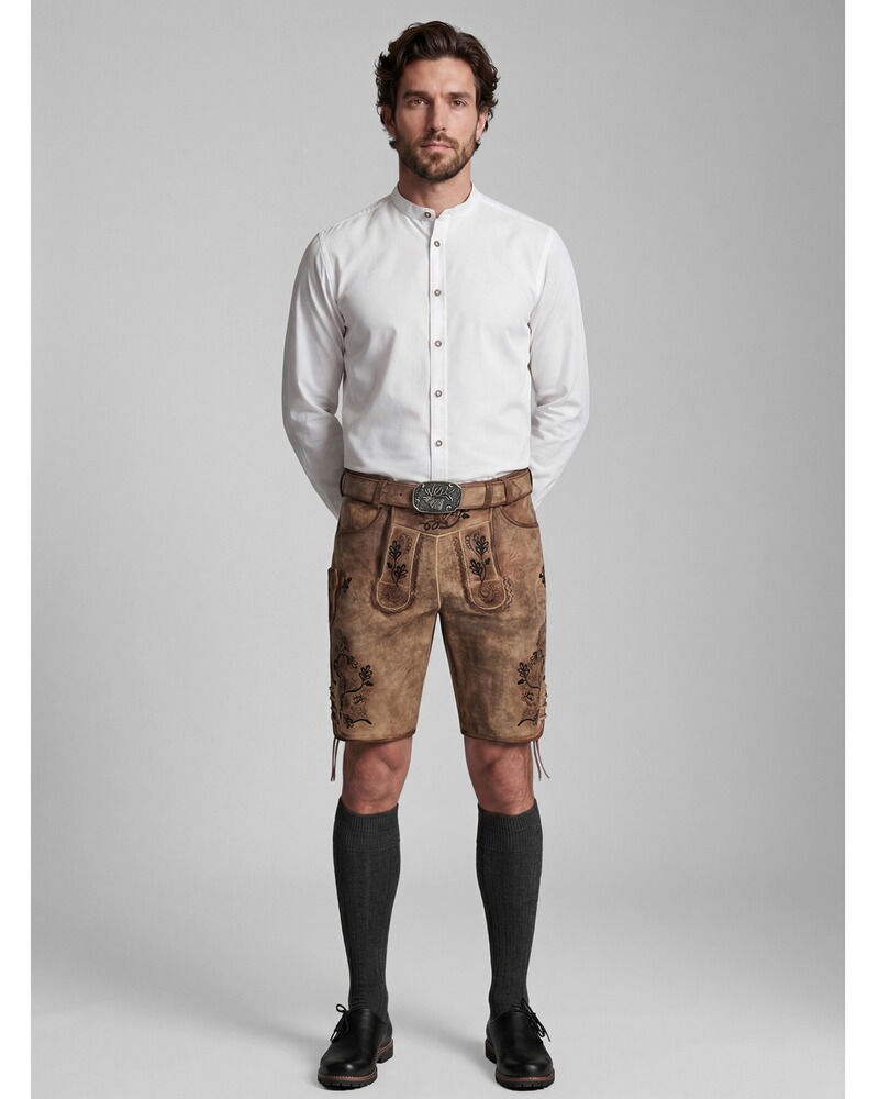 Slim Fit Stehkragenhemd Finsterau, Spieth & Wensky