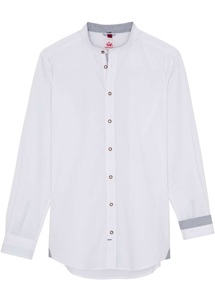 Slim Fit Stehkragenhemd Finsterau