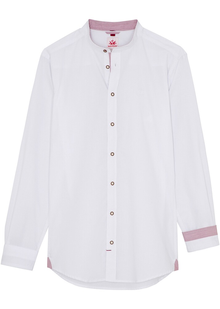 Slim Fit Stehkragenhemd Finsterau