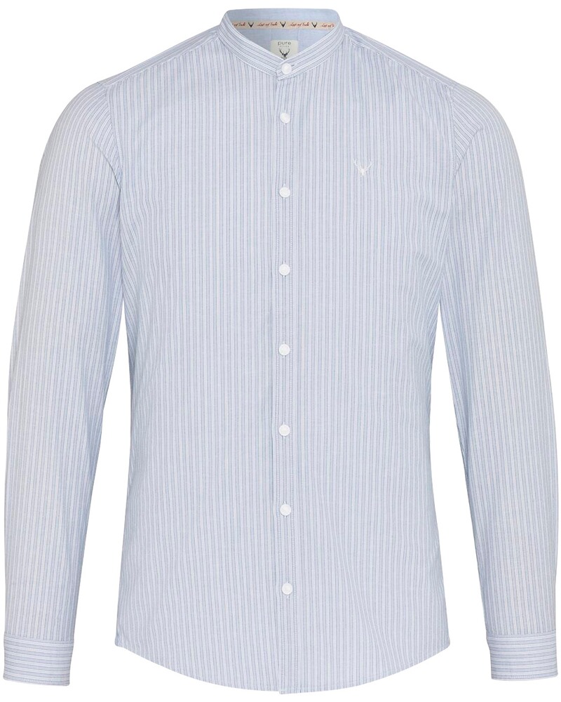 Stehkragenhemd Slim Fit