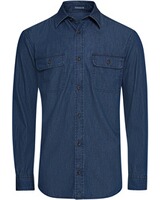 Jeanshemd mit Brusttaschen, HIGHMOOR