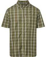 Short-sleeved shirt Summer olive check, Pinewood