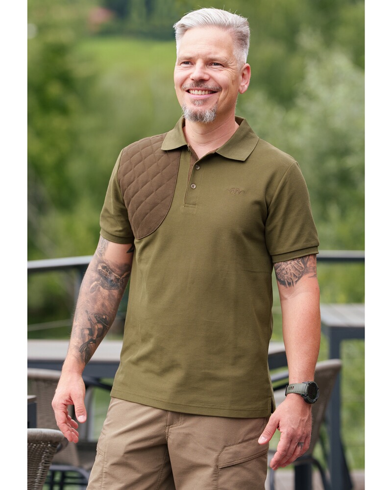 Poloshirt Shooting Patch, Blaser Outfits