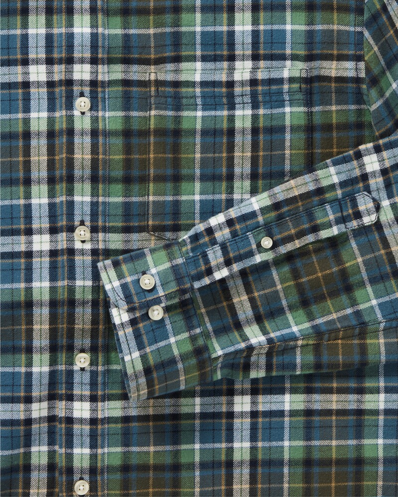 HM flannel shirt, checked, blue, Highmoor