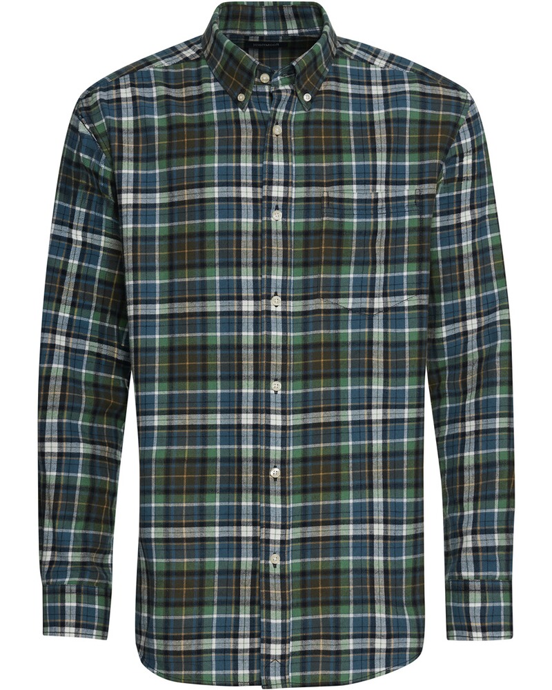 HM flannel shirt, checked, blue, Highmoor