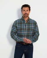 HM flannel shirt, checked, blue, Highmoor