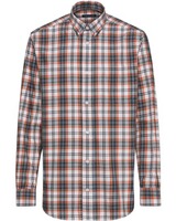 HM shirt, checkered white-blue-orange, Highmoor