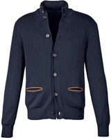 Cardigan with leather details, Highmoor