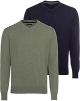 Doppelpack V-Pullover, HIGHMOOR