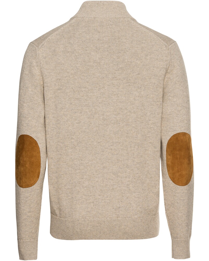 Cardigan with leather details, Highmoor