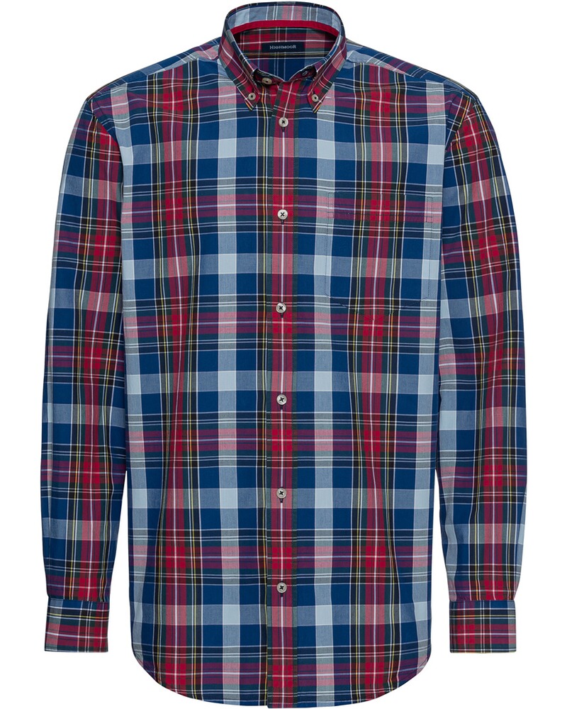 Set: V-Pullover & Karohemd, HIGHMOOR