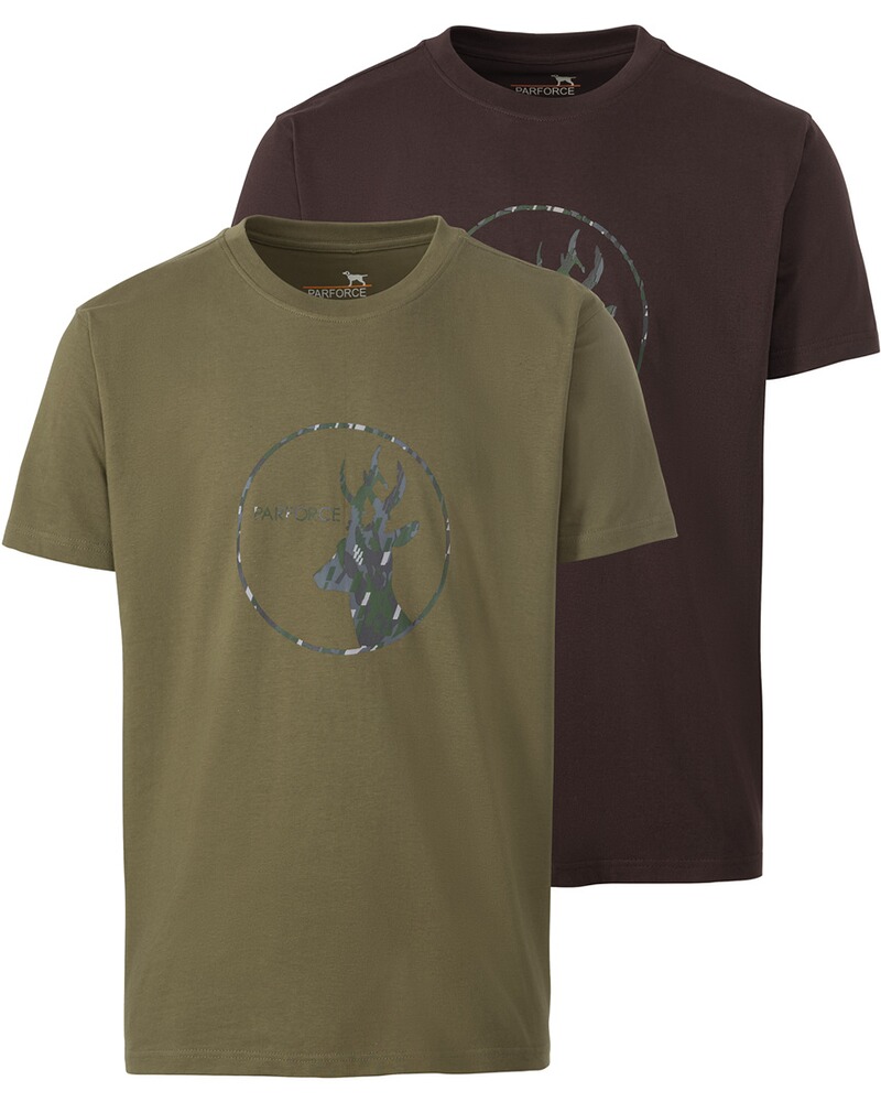 T-Shirts 2er-Pack Bock Camo