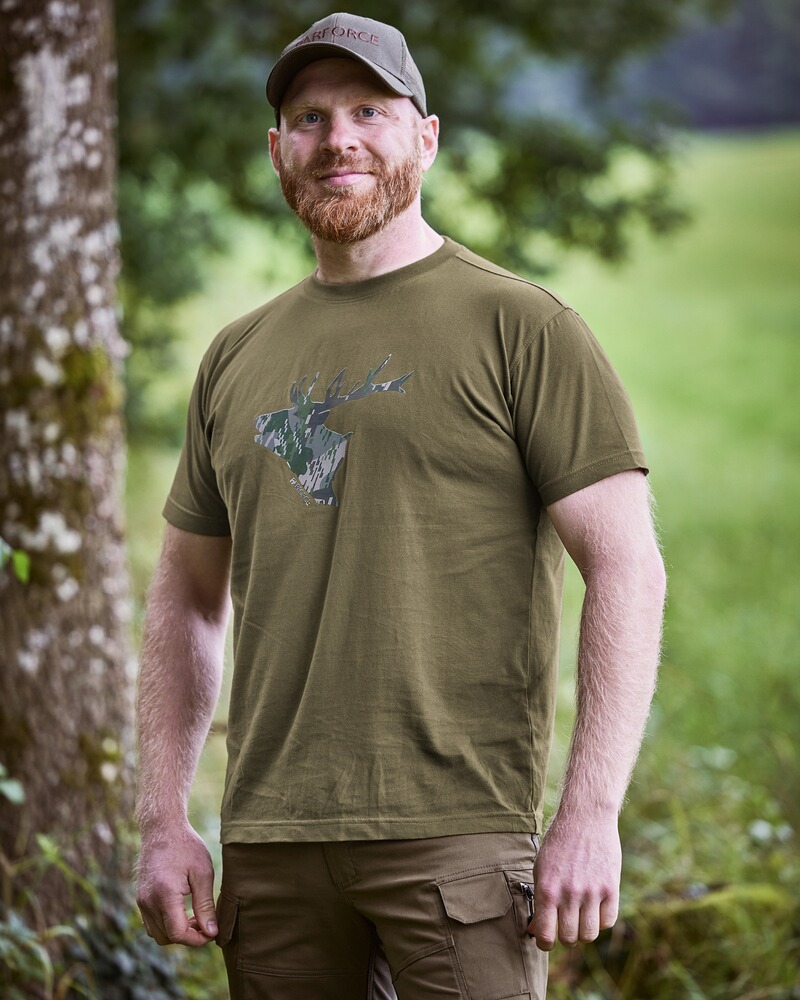 T-Shirts 2er-Pack Bock Camo, Parforce Essential