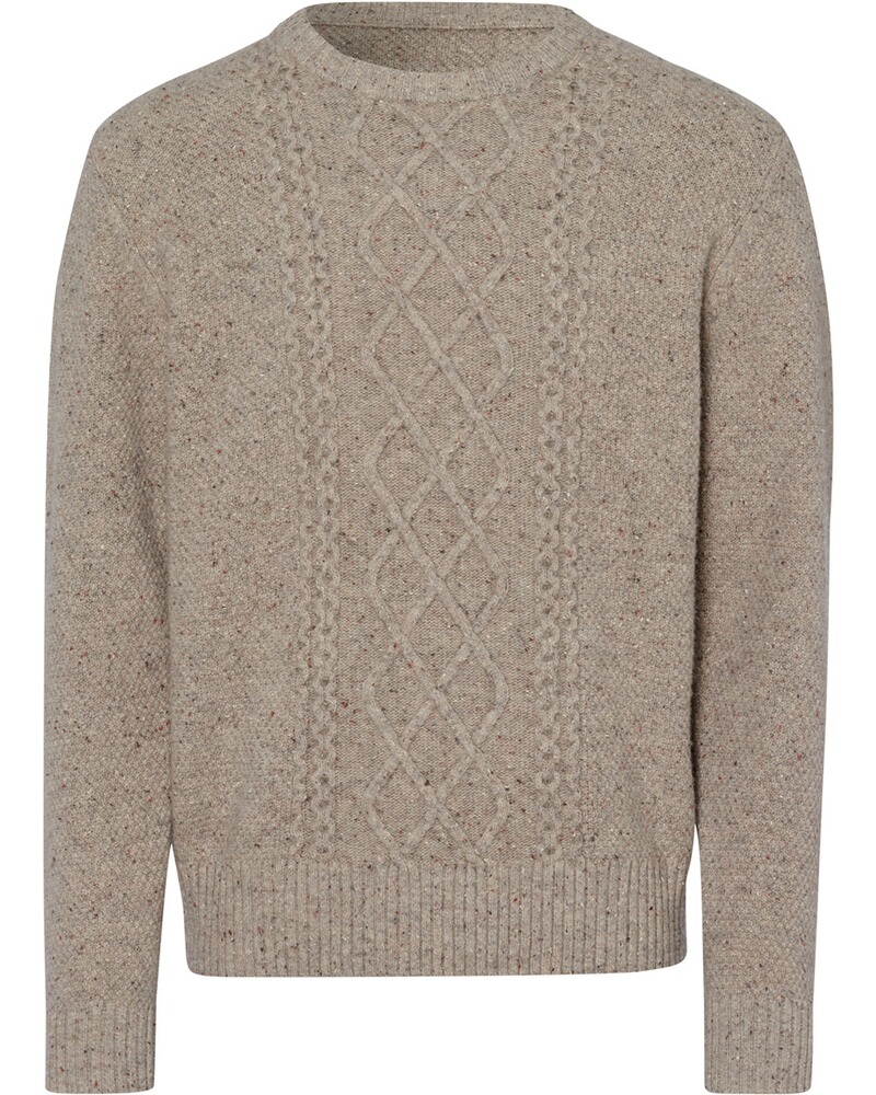 Tweed-Aran-Pullover
