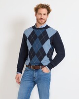 Pullover mit Argyle-Muster, HIGHMOOR
