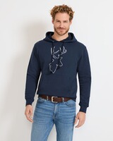 Sweathoodie mit Hirschdruck, REITMAYER