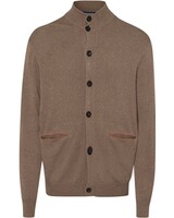 Cardigan mit Lederdetails, HIGHMOOR