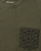 T-Shirt Brusttasche Waldtiere, Parforce Essential