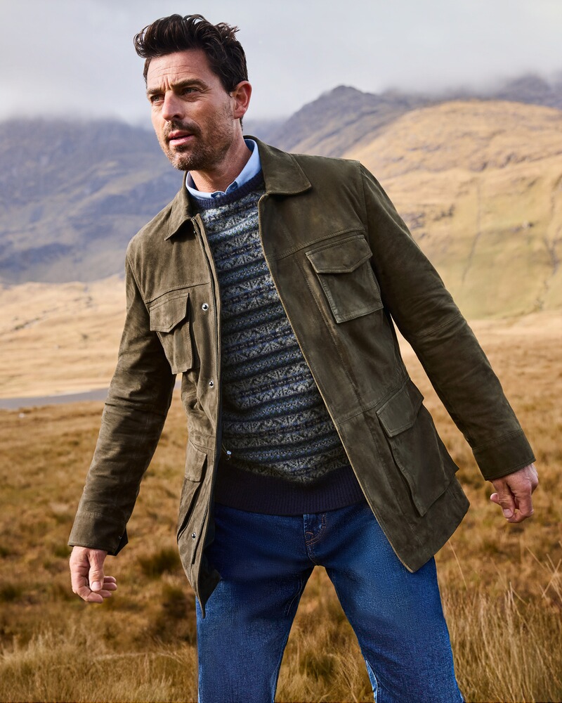 Leder-Fieldjacket, Highmoor