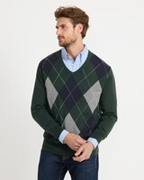 Argyle-Pullover, HIGHMOOR