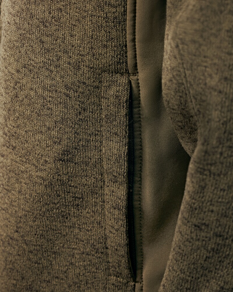 Knitted fleece jacket larch, Wald & Forst