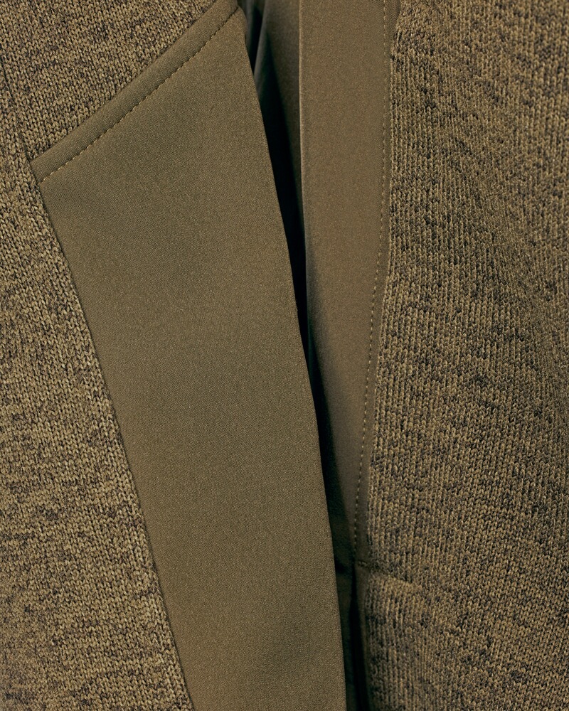 Knitted fleece jacket larch, Wald & Forst