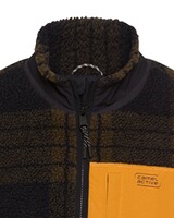Karo-Sweatjacke, camel active