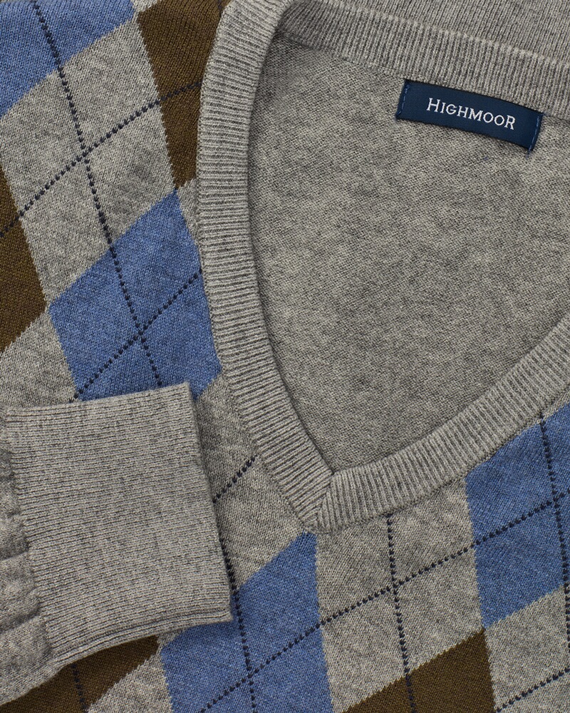 Argyle-Pullover, HIGHMOOR