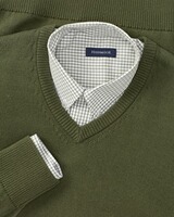 Set: V-Pullover & Karohemd, HIGHMOOR